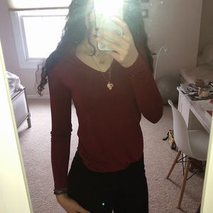 Old Navy Red Longsleeve Top
